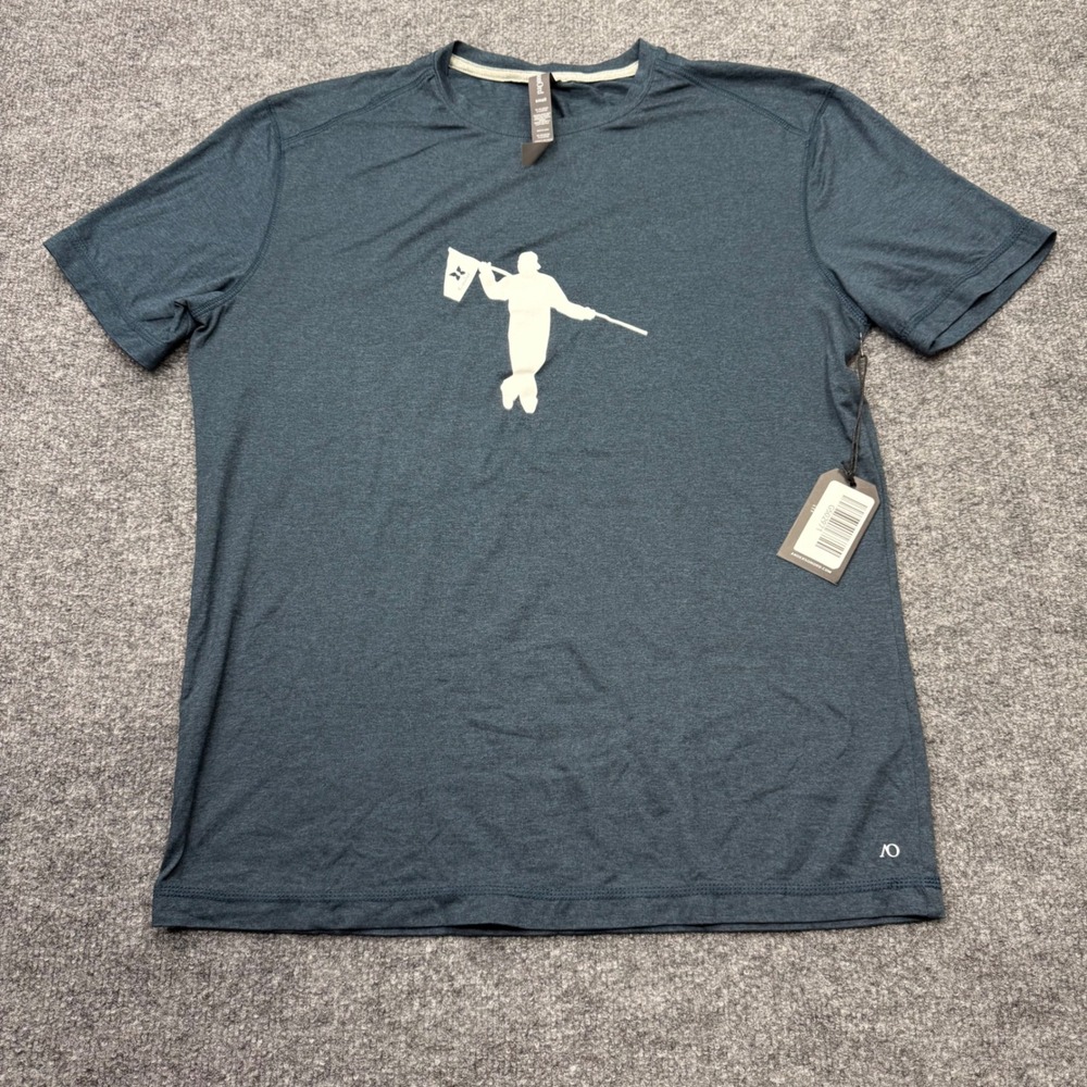 AndersonOrd Mens Kapalua Golf Caddy Graphic T-Shirt Blue Heather Small NWT